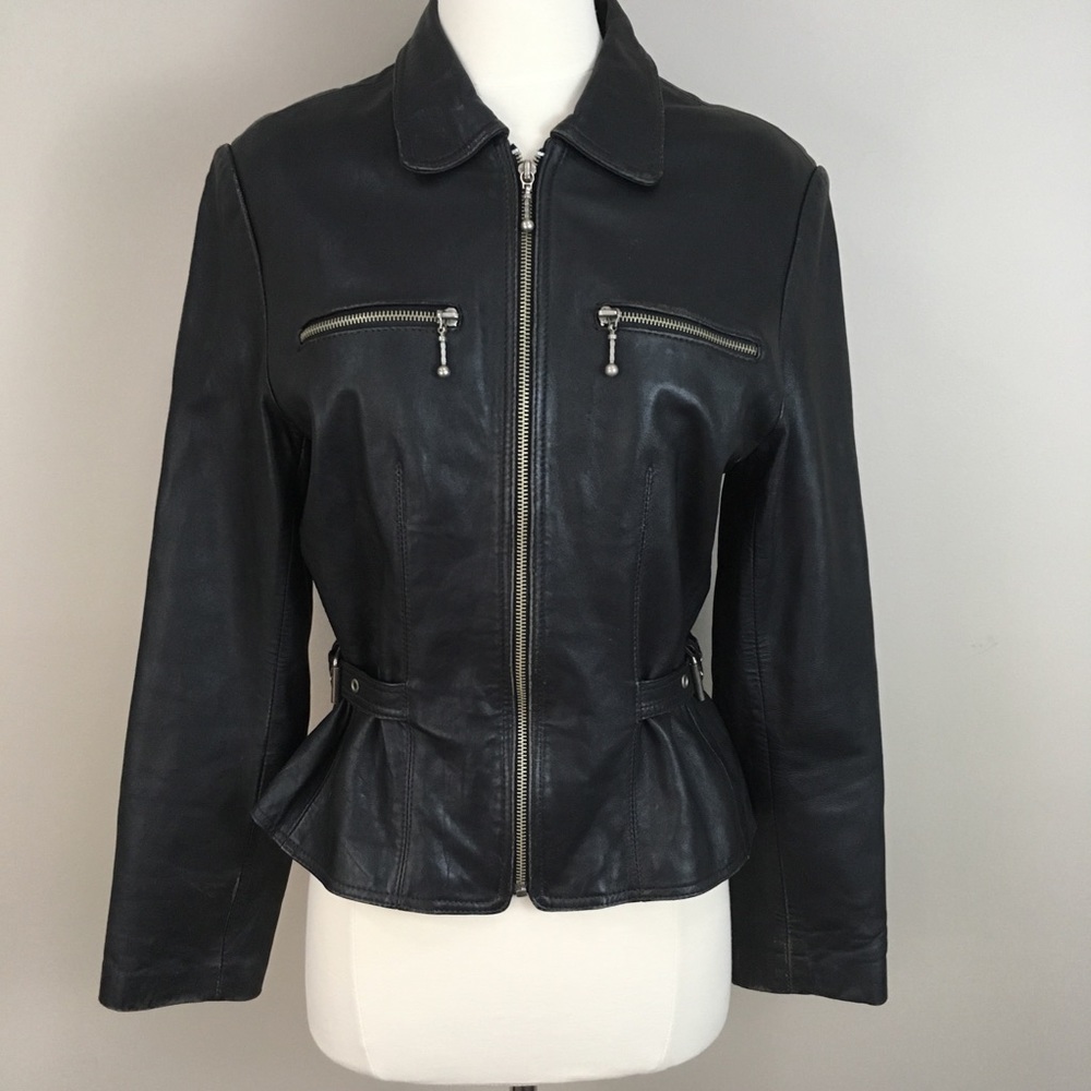 Colebrook & Co Leather Jacket Sz Small